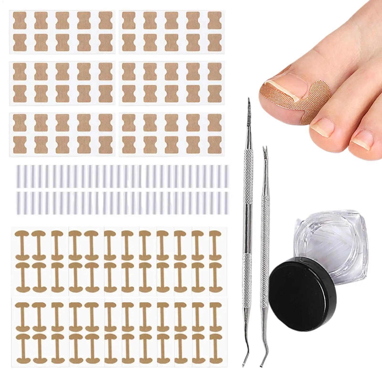 

Корректор вросших ногтей, корректор изогнутых ногтей на ногах, удобный подъемник для ногтей, патчи для педикюра для дома, пожилого возраста, спортсмена, маникюра