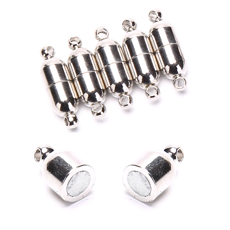 10pcs 6x18mm Magnetic Clasps for Jewelry Making Necklace Bracelet DIY Accessory