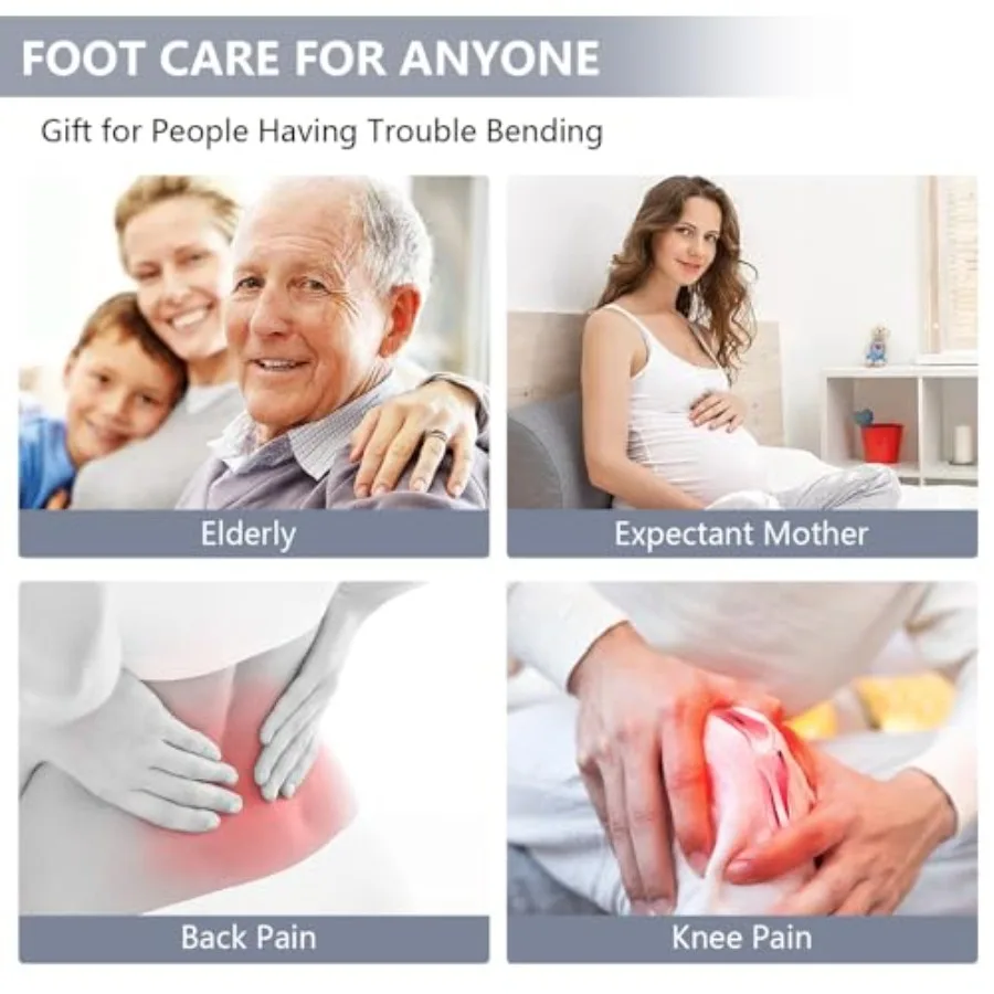 4本組 長柄シリコンつま先すきすきブラシ 角質除去機能付き シャワー用 足裏洗い スクラブ 美肌ケア