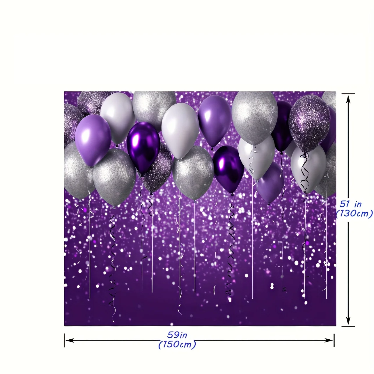 Purple and silver backgrounds for birthday, wedding, dance, graduation photography