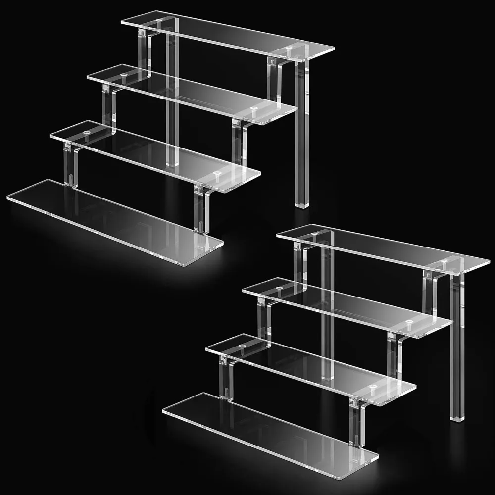 

Acrylic display stand column, perfume organizer clear display stand 4 layers acrylic perfume stand for display cosmetics