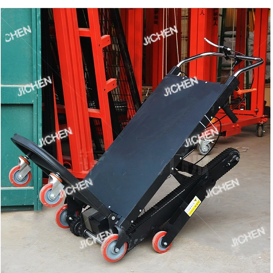 

Электрическая машина для скалолазания со стальной платформой, грузоподъемность 400 кг. Складной вспомогательный кронштейн рулевого управления для узких лестниц.