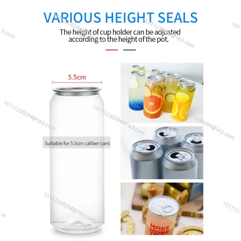 

Semi Automatic Intelligent Tin Can Sealing Machine Manual Rotary PET Bottle Can Filler Seamer Beer Can Sealer For Food Beverage