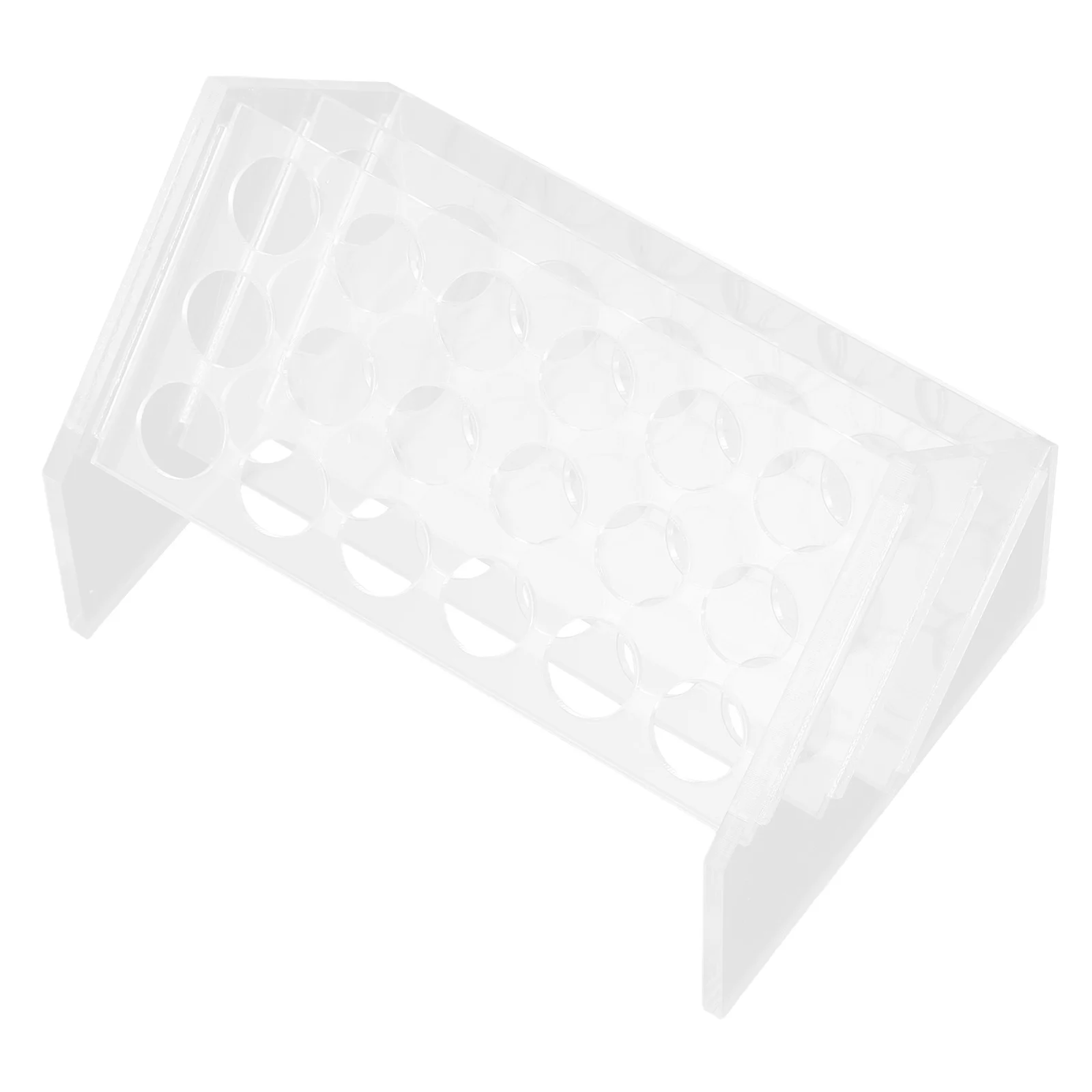 

18 Well Clear Tube Rack Test Tube Holder Lab Storage Stand Tubes Stands