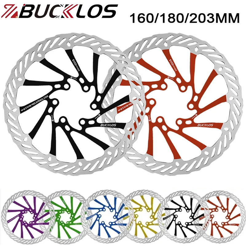 BUCKLOS G3 Rotore Della Bicicletta 160mm 180mm 203mm Rotore del Freno A Disco Della Bici Traspirante Disco Freno Della Bicicletta Durevole Strada MTB Rotore