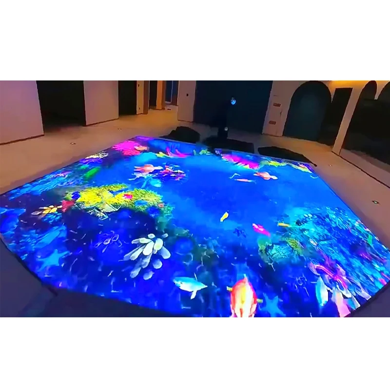 Large Indoor Floor Standing Stage Dancing Dynamic Display Panel Interactive Dance Floor LED ScreenHigh Refresh RateHeavy-dutyFoo
