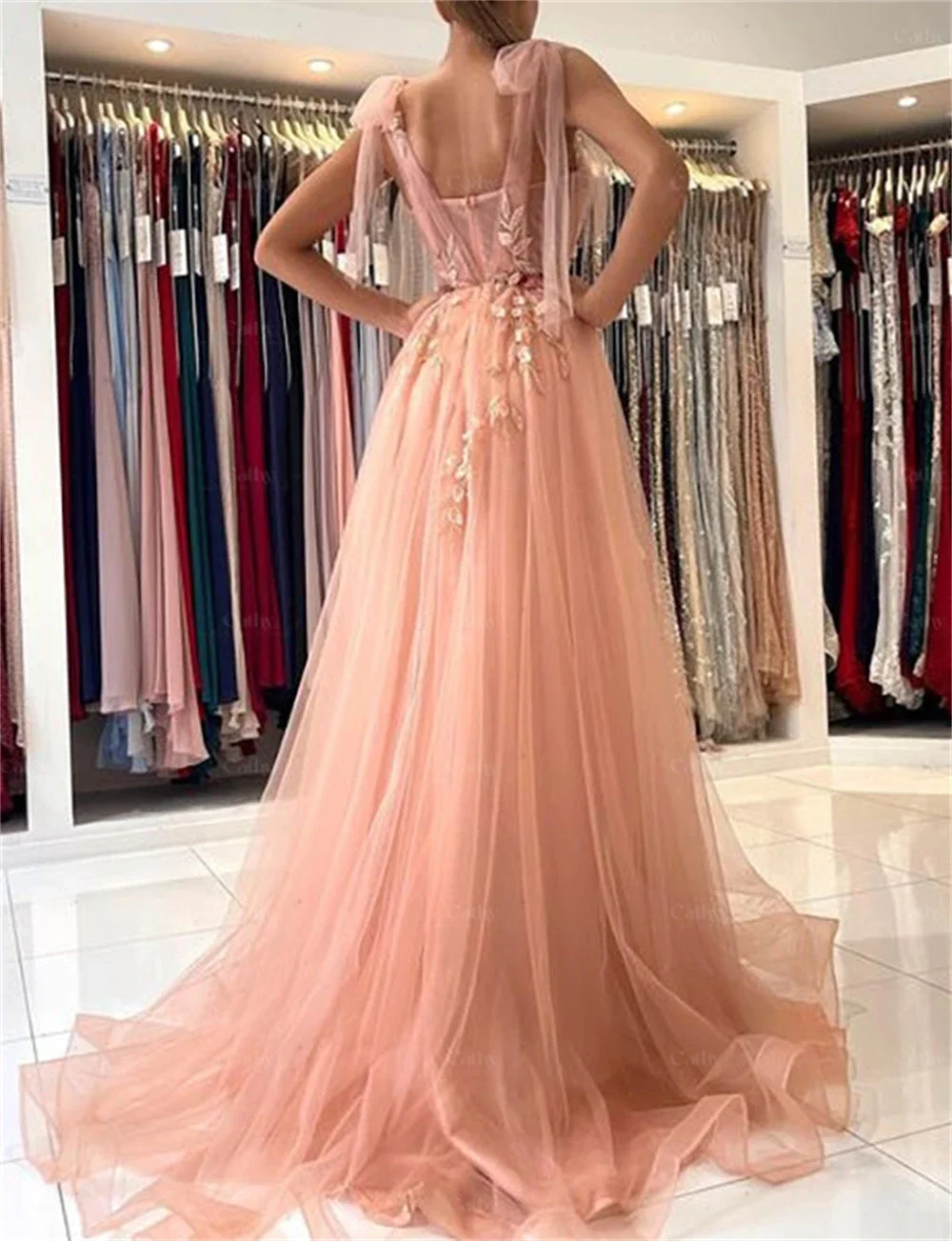 Evening Party Dresses for Women Prom Dress 2024 Robe Elegant Gowns Formal Long Luxury Suitable Request Occasion Wedding Women's