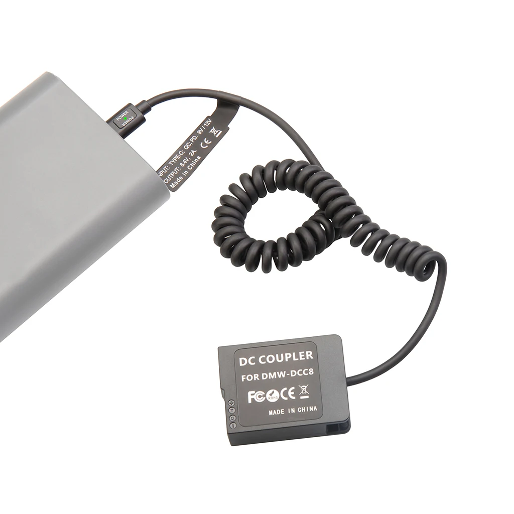 Typ-C PD Dummy-Akku-Kit für Fujifilm Canon Nikon Sony Panasonic, 9V Powerbank zu 7,4-8,4V für Akkuanzeige – Detail 28