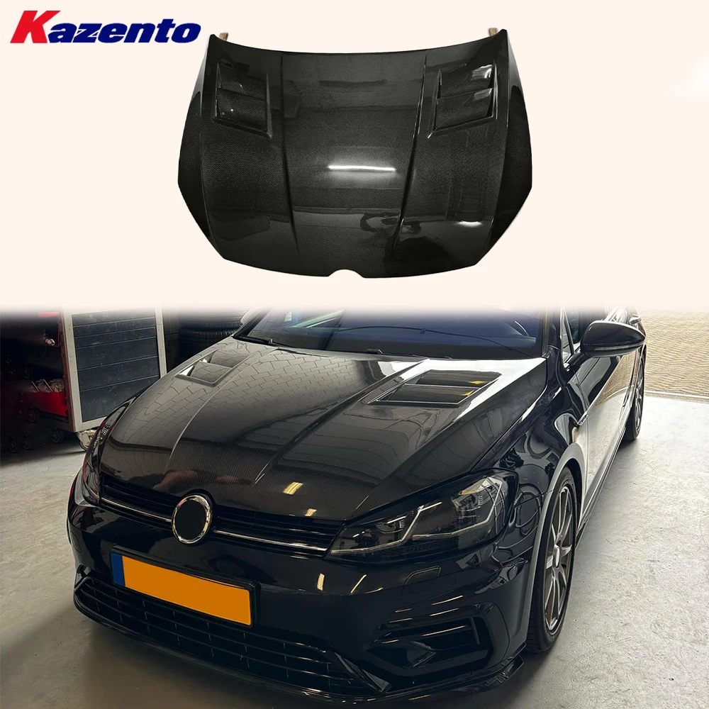 

For VW GOLF 7 7.5 R GTI AS Style CarbonFiber Cooling Vented Front Hood Bonnet(The ocean freight is favorable, welcome to inqury)