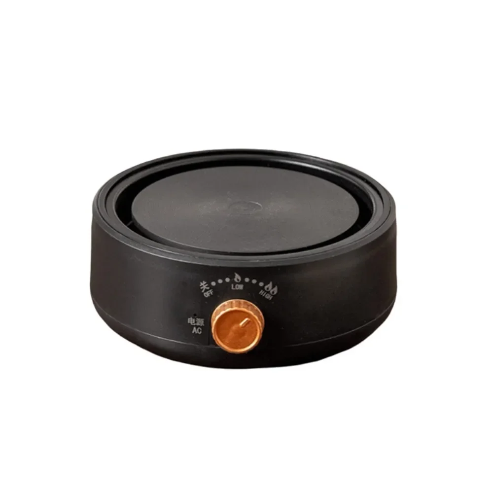 Safe Adjustable Temperature Electric Stove Round Universal Coffee Pot Burner Mini Silent Electric Teapot Heater Indoor
