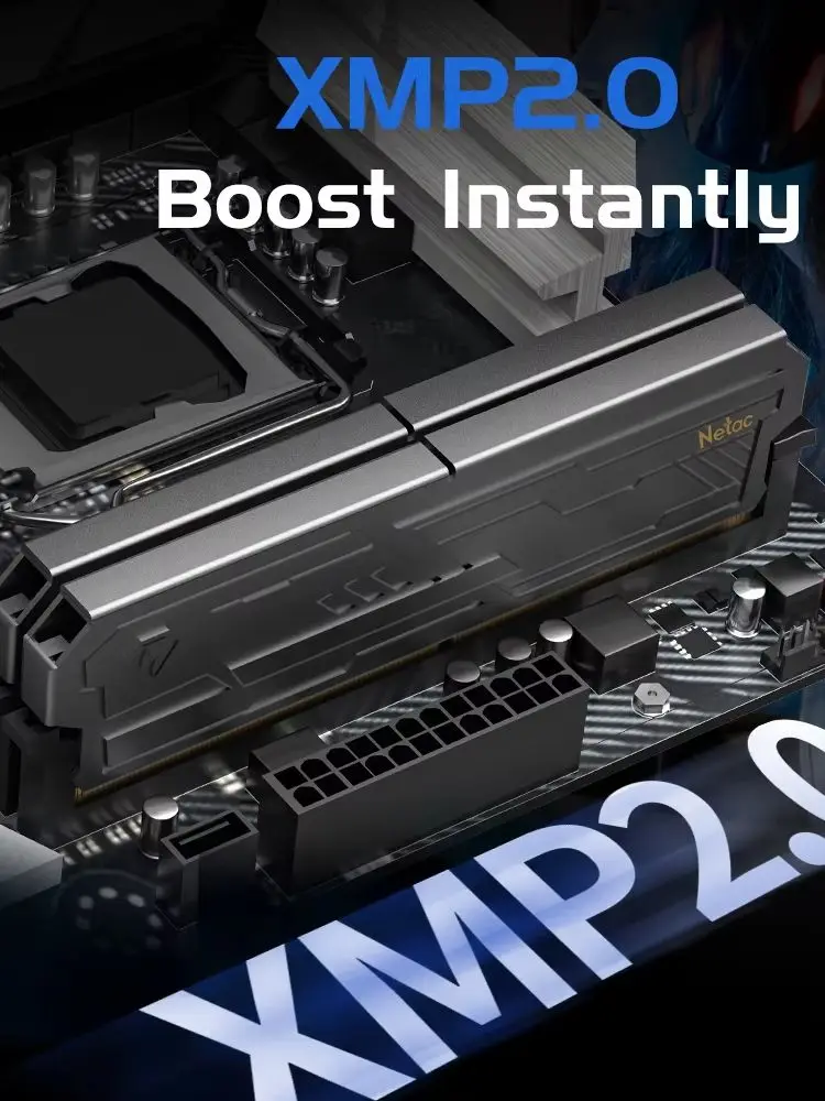 Netac Arbeitsspeicher DDR4 8GB 16GB 3200MHz 3600MHz DDR4 Desktop-Speicher 288-Pin UDIMM XMP2.0 mit Kühlkörper für Desktop-PCs