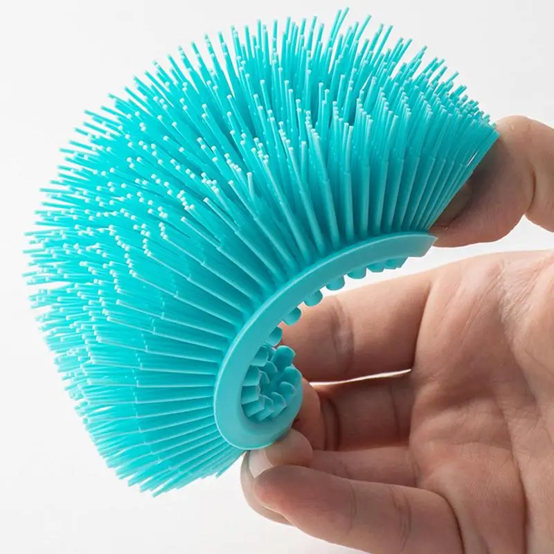 Silicone Sponge Dish Brush Kitchen cleaner brush Cleaning Brush  Efficient Sponge Kitchen Gadgets Dish Pot Scrubber Brush