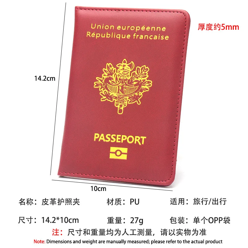 High End Leather Passport Holder Passport Protection Cover Passport Case Plane Ticket Holder Id Card Holder Travel Accessories view 6