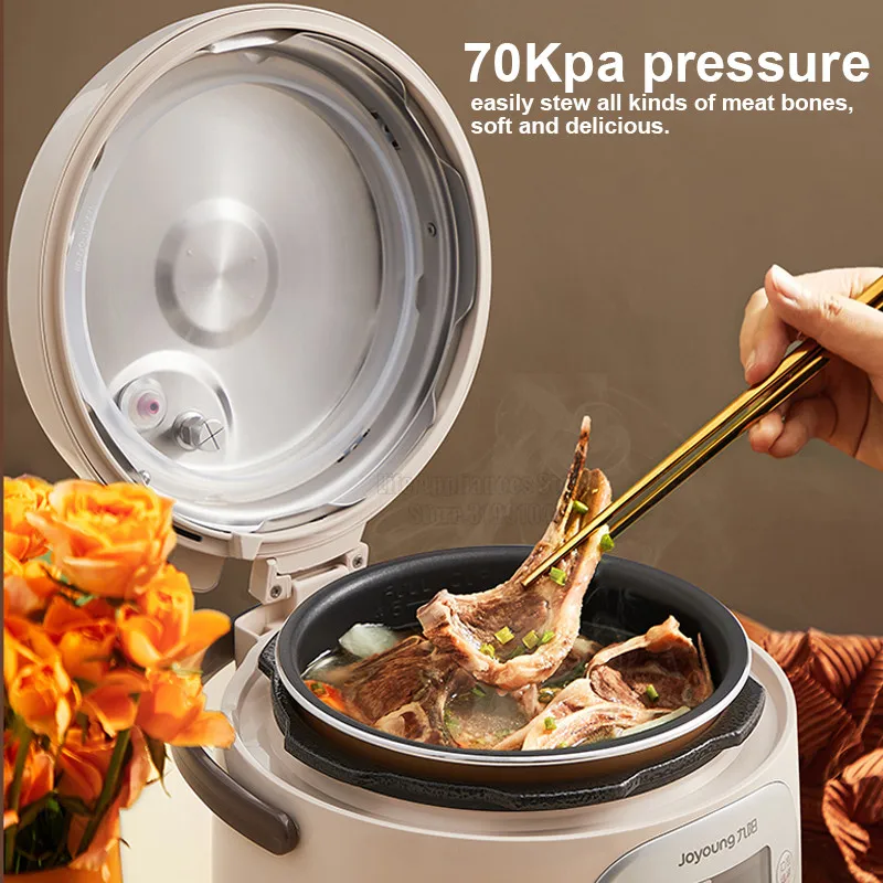 Joyoung Mini Electric Pressure Cooker 2L Multifunction Beef Beans Porridge Rice Cookers For Home Kitchen Dormitory 70 Kpa