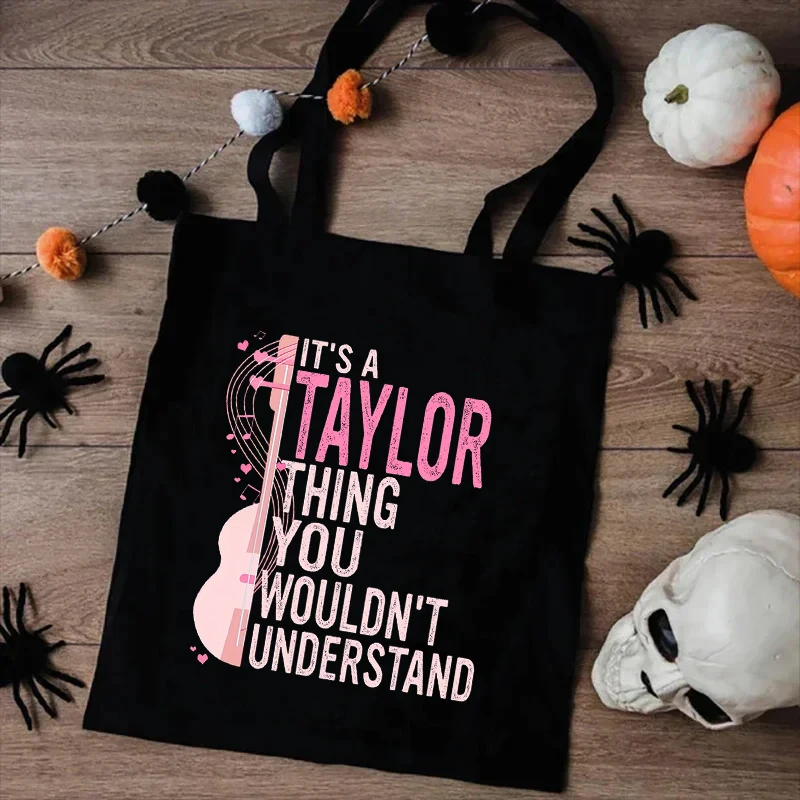 Questo è Taylor Thing che non capiresti borsa di tela per chitarra borsa per la spesa portatile di grande capacità