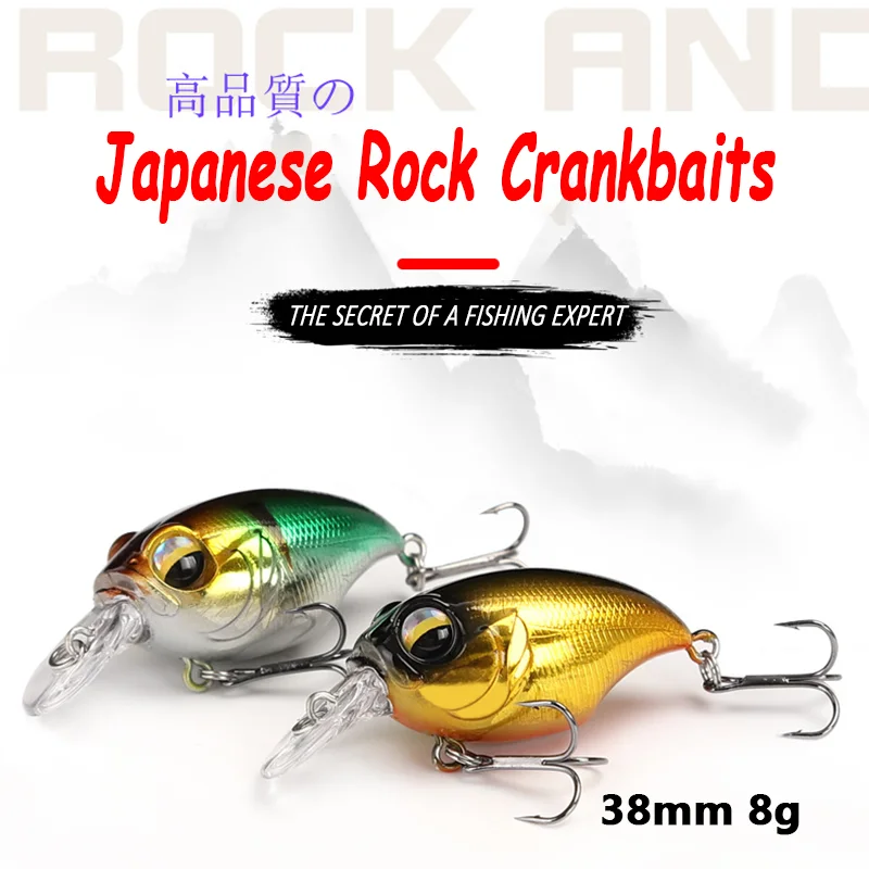 1PCS Japanese Crankbait Wobblers Lure 38mm 8g Pesca Hard Bait Artificial Bait River Trolling Fishing for Bass Pike Perch Trout