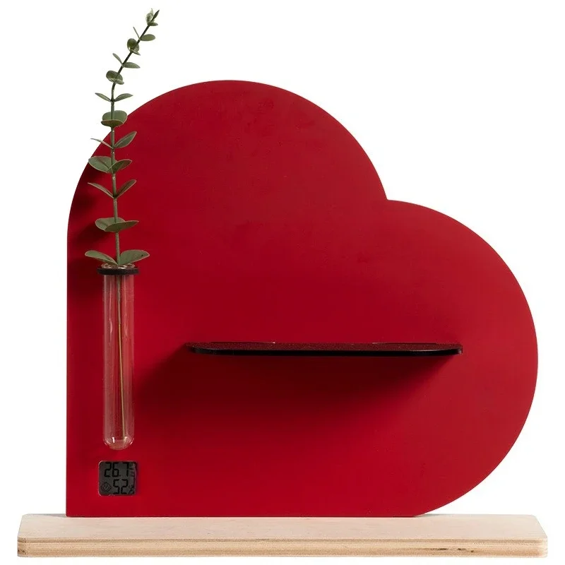 

Creative desk clock, living room entrance, desktop ornament, love storage rack clock