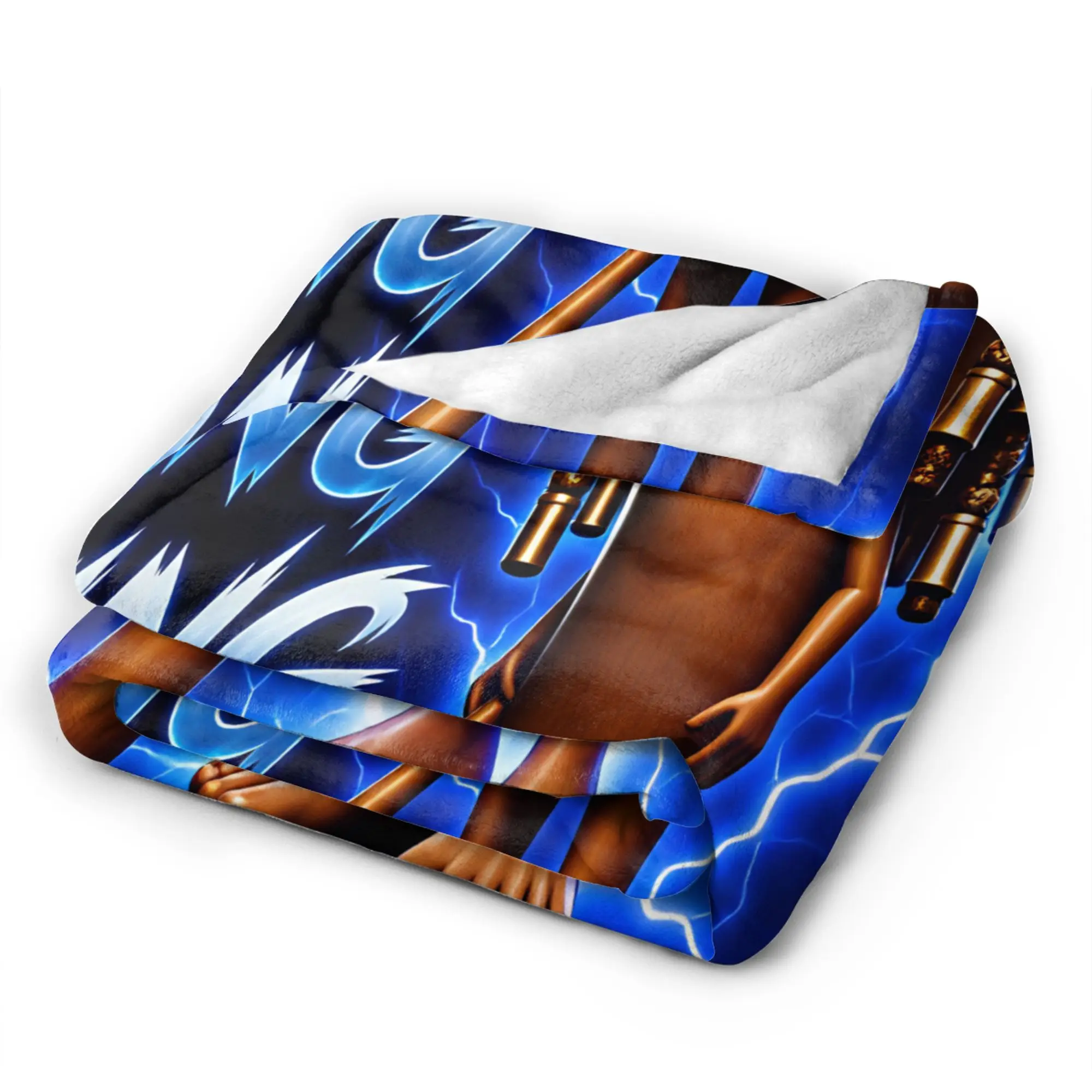 Warm Blanket Travel Office Tung Tung Sahur Lightning Laser Eyes Baseball Meme Throw Blanket Casual  Bedspread For Living Room
