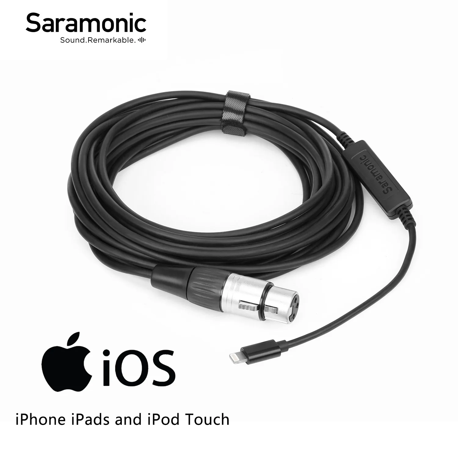 

Saramonic LC-XLR 6m Cable Adapter With XLR Female Input & Apple Certified Lightning Audio Interface for Pro XLR Mic & iPhone