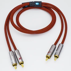 Primium Audio Cable Dual RCA to Dual RCA for AMP Subwoofer Speaker Car DVD 2 RCA Male to Male Shielding Cable 1M 2M 3M 5M 8M 10M
