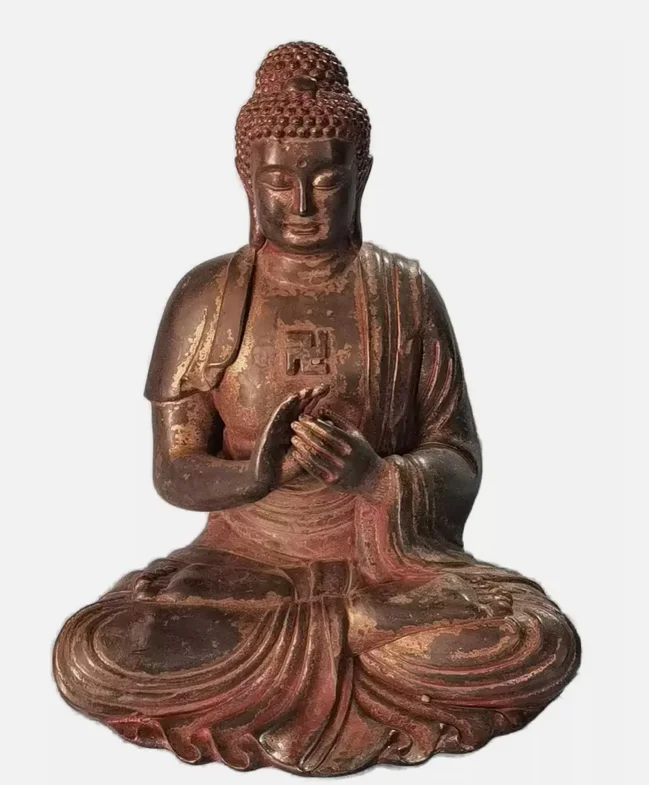 Old Western Trinity Amitabha boddhisattva Mahasthamaprapt India Mitukpa Buddha