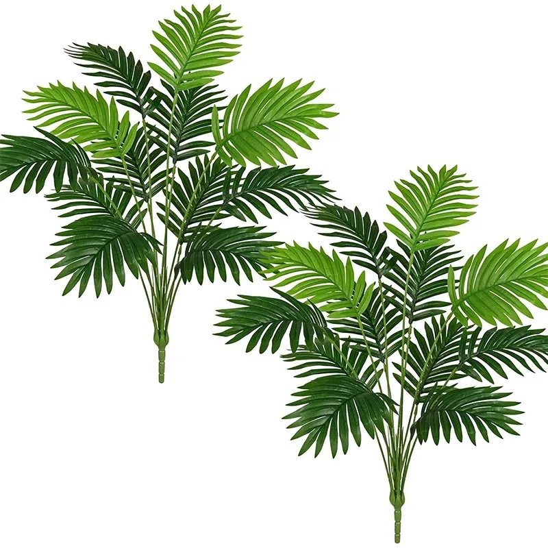 Artificial Palm Plant Leaves Green Vine Garland DIY Fake Flowers Plants for Garden Wedding Party Home Decor Vase Accessories