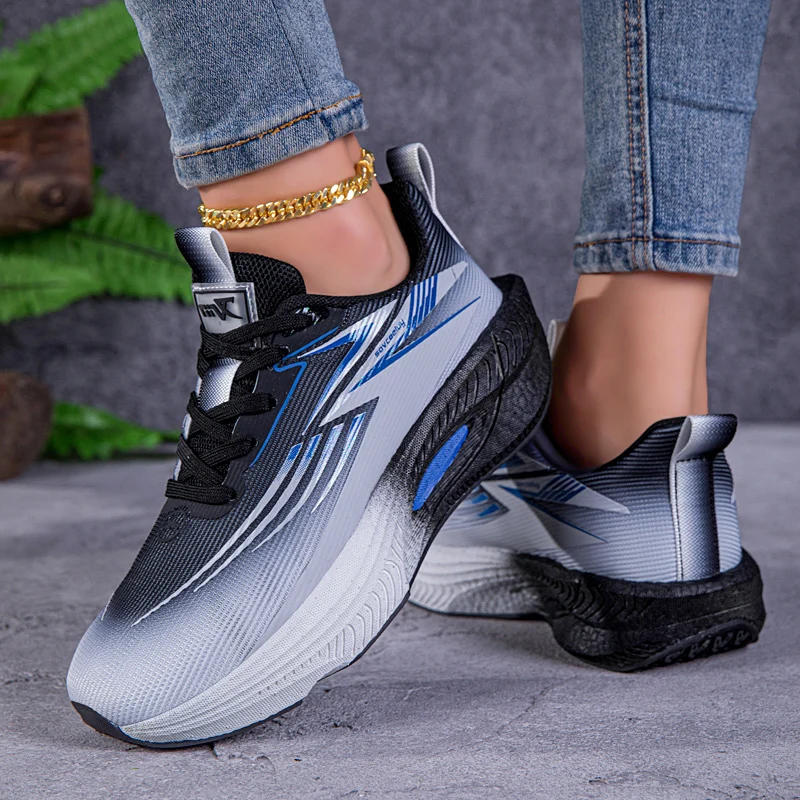 Men's Running Shoes Outdoor Race Cushioning Breathable Trainer Shoes Luxury shoes Couple Off-road Sneakers Non-Slip Mesh Fashion