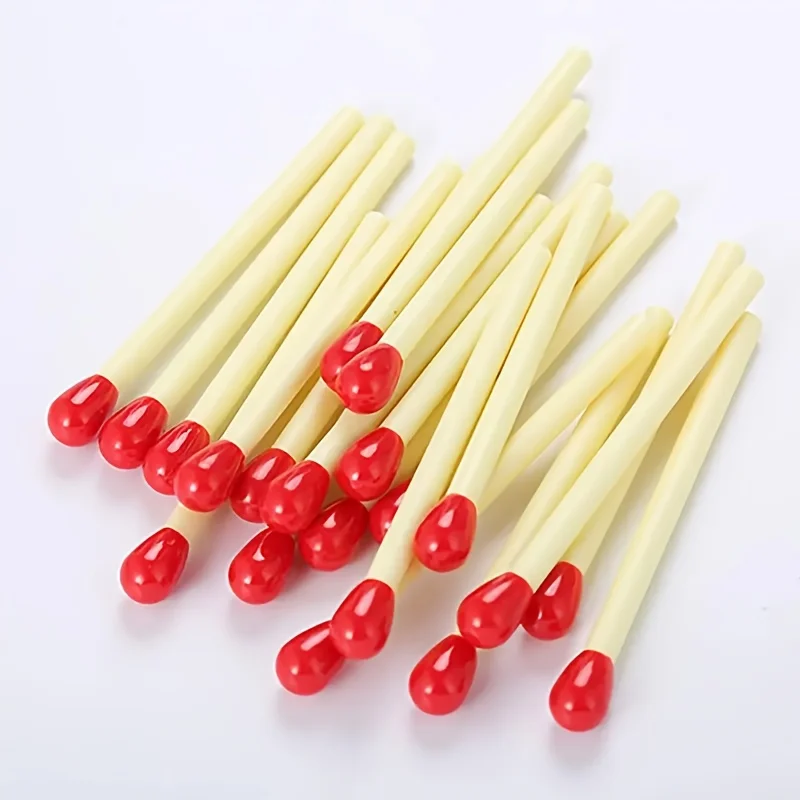 40-Piece Set of Creative Matchstick-Shaped Blue Gel Pens, Portable Mini Matchstick Pen Set, Innovative Prize Items, Graffiti Drawing Pens, Office Stationery, Essential for Study and Office, Personalized Gel Pens, Great Gift Items