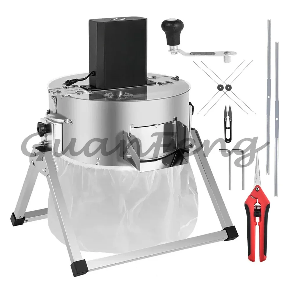 Electric 16 Inch Bowl Trimmer Dry Wet Hydroponic Cutting Grass Trimmer for Sprout and Leaf Trimming Work
