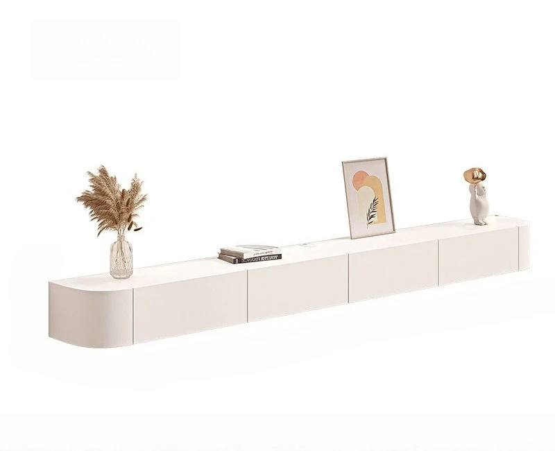 

Solid wood, suspended, TV cabinet, simple, modern, hanging, living room, home