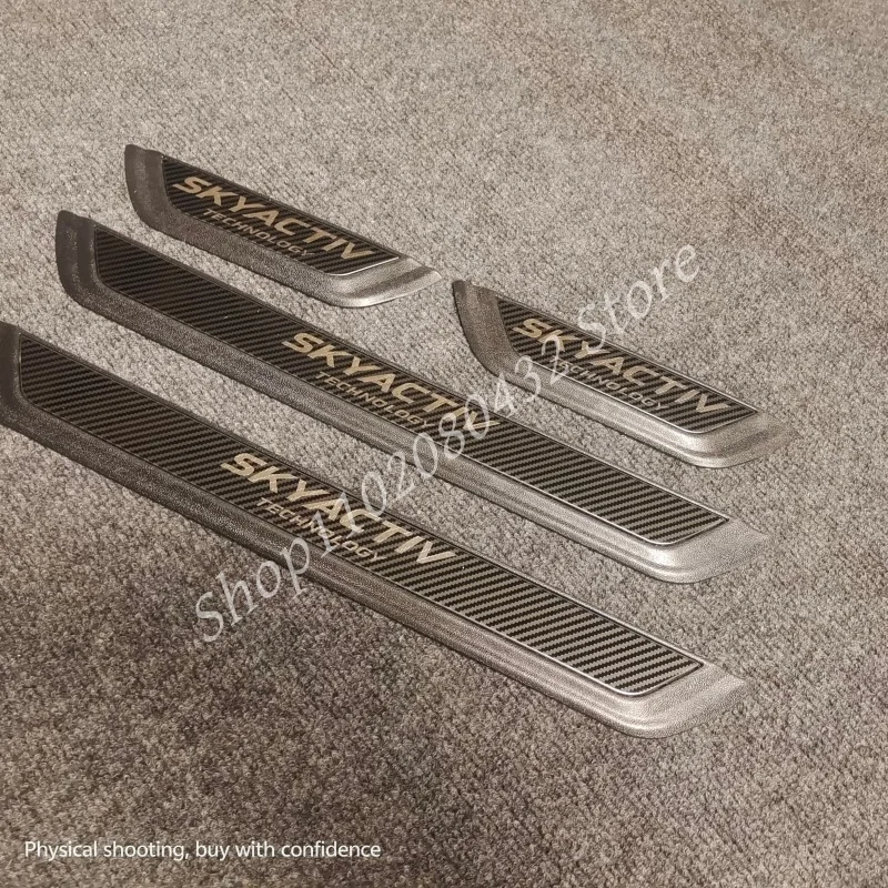 

For MAZDA CX-5 2017 Accessories Door Sill Inside Scuff Plate Seat Back Child Anti-Dirty Pad Bumper Protector