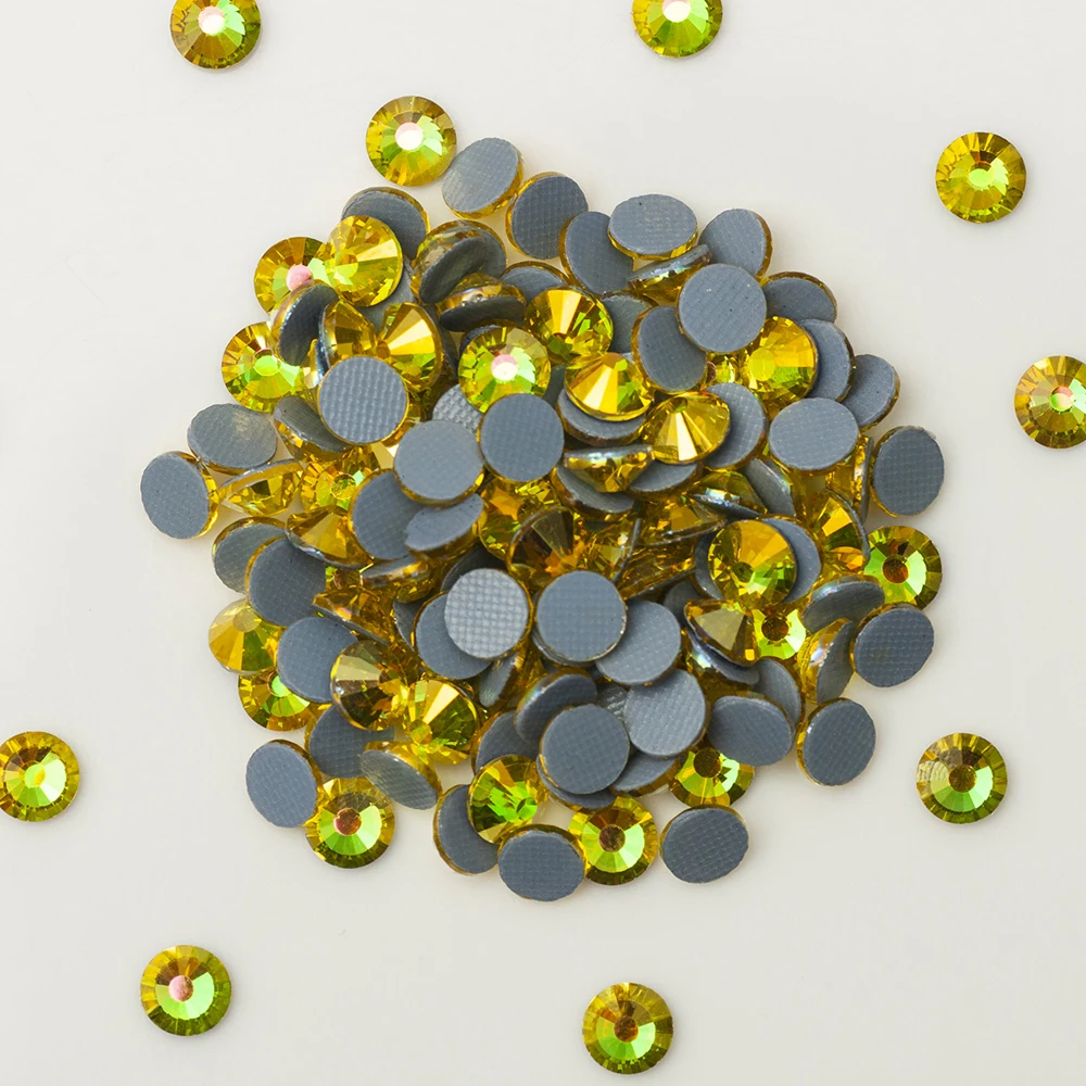 SS16 SS20 SS30 Mehrfarbige AB Hotfix Strasssteine mit Super-Glitzer-Effekt zum Aufbügeln auf Stoff und Kleidung – Detail 10