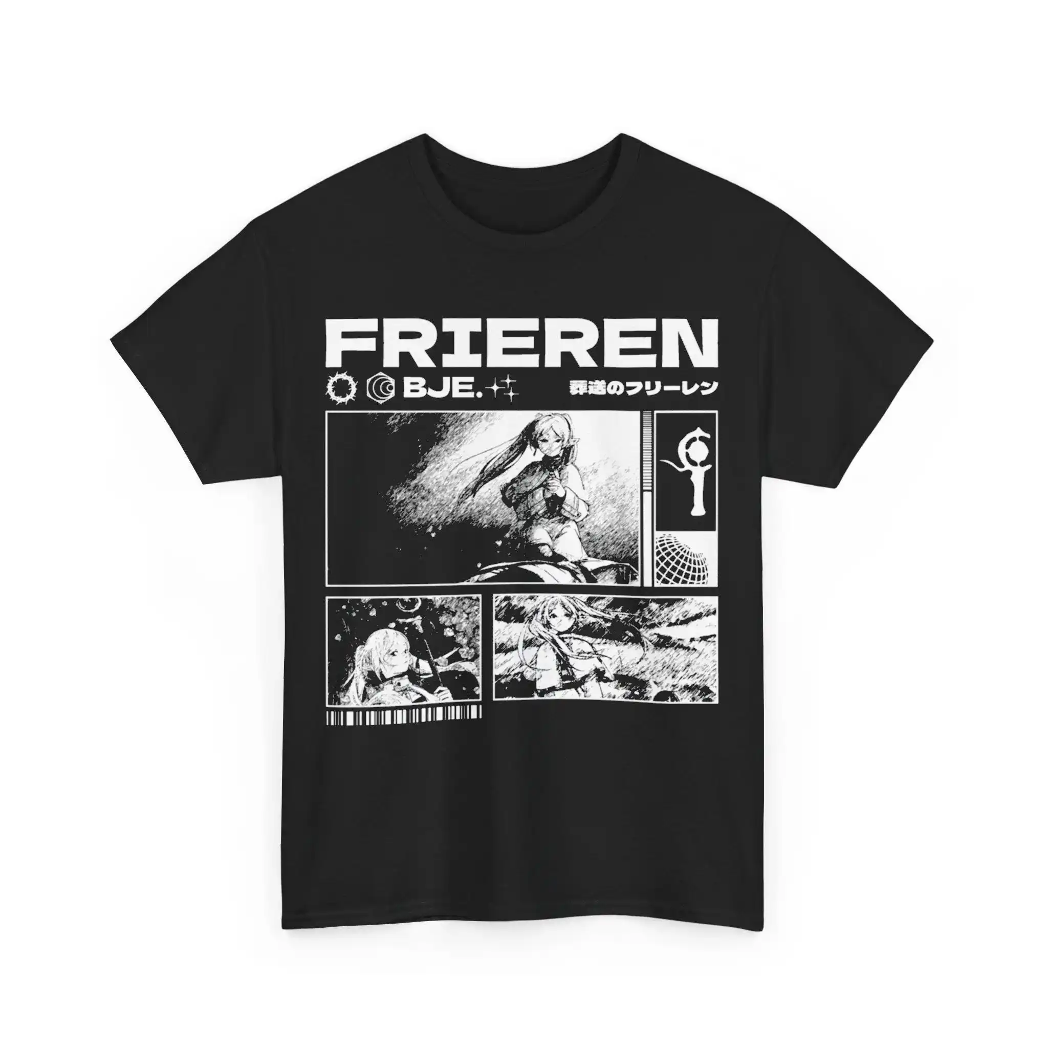 Frieren: Beyond Journey's End Manga Panel Graphic T-Shirt Cotton Men Women Streetwear Tee