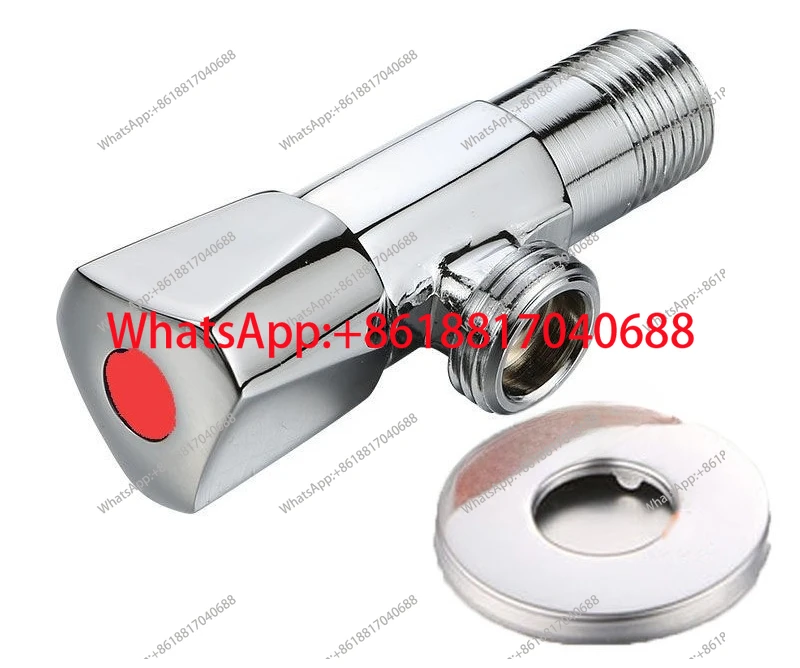 518 318-DN20 JF718 Household triangle valve all brass cold water heater large flow toilet low angle valve switch thickened