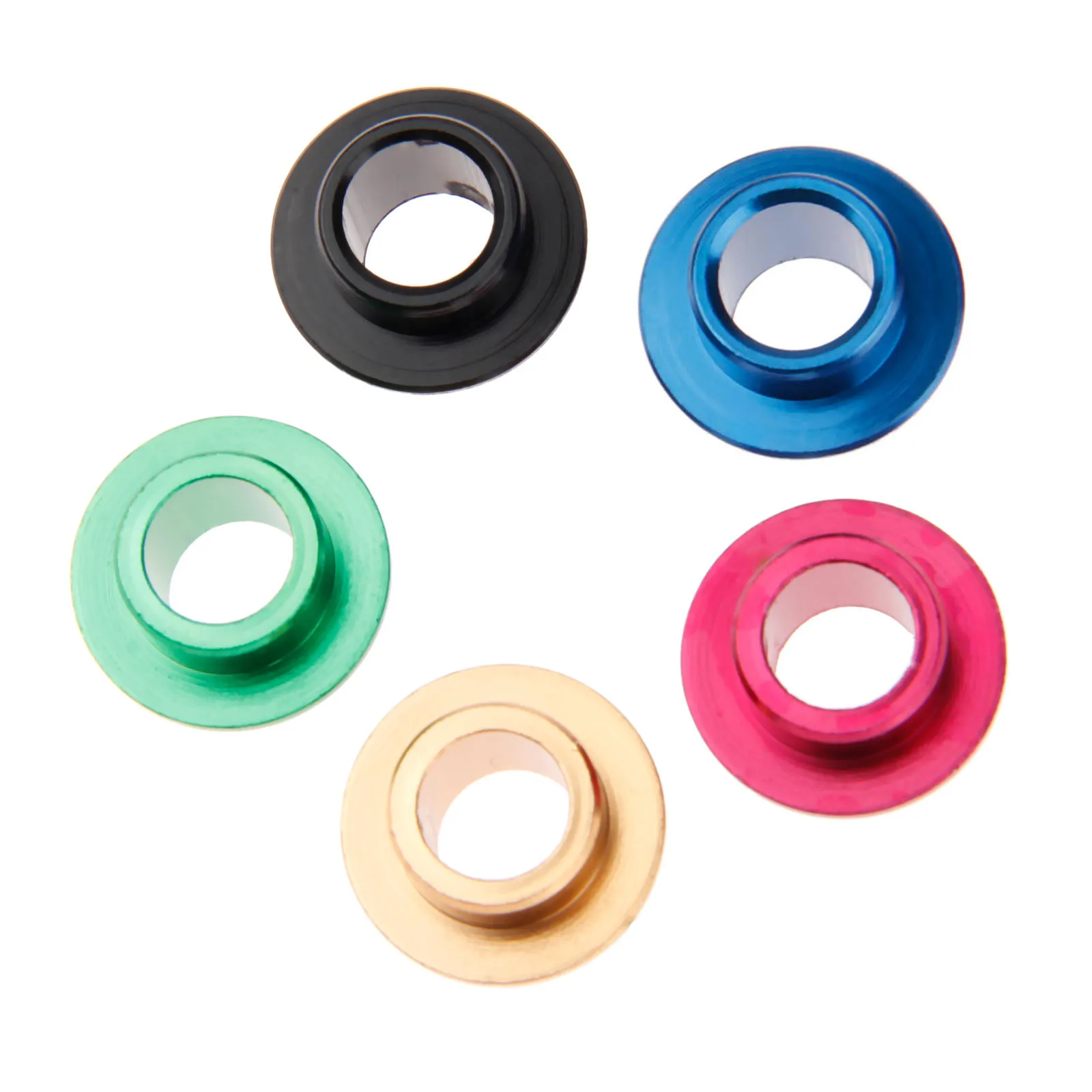 8 Pcs Aluminium Alloy Sports Bearing Spacer Bushing Skateboard Scooter Roller Inline Skate Wheel Inner Diameter 8mm 5 Color