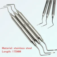 Elevador de selección de punta de raíz Dental, herramienta de extracción de dientes mínimamente invasiva, punta afilada de acero inoxidable de grado quirúrgico, 1 ud.