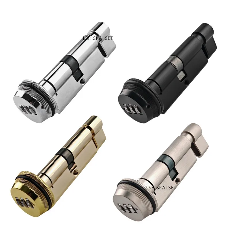 1Pc Digital Password Intelligent Keyless Lock Core Zinc Alloy Bedroom Door Lock Home Hardware Safety Anti-theft Door Accessories