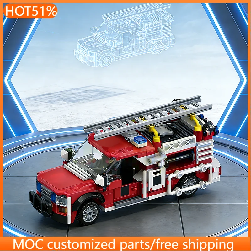 

245 PCS transport Emergency rescue vehicle MOC Customize Modular Building Block Creative Design Simple DIY Boy Toy Birthday Gift