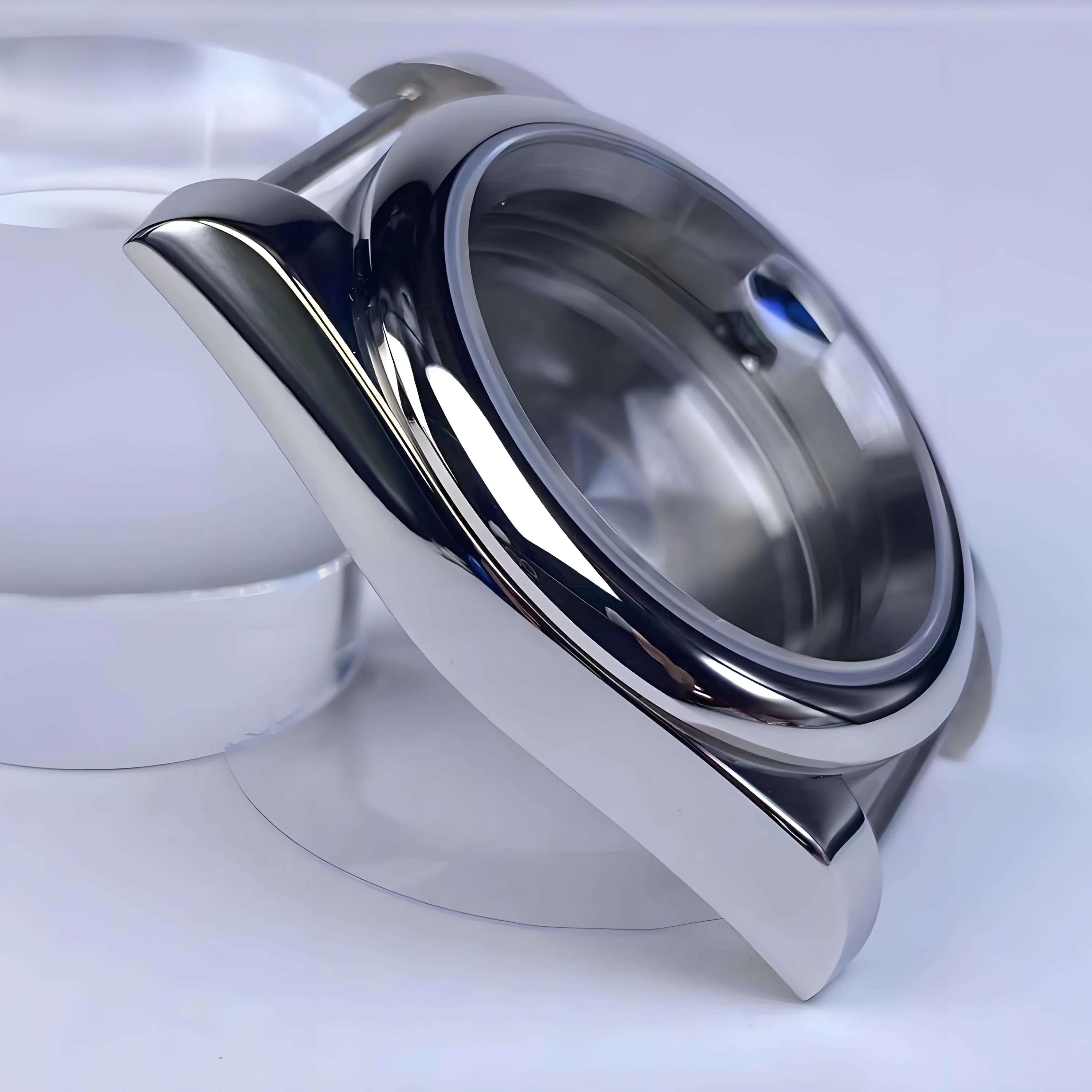 39mm NH35 Watch Case Sliver Stainless Steel  Bracelet Sapphire Glass For NH35 NH36 Movement Modification Watch Case