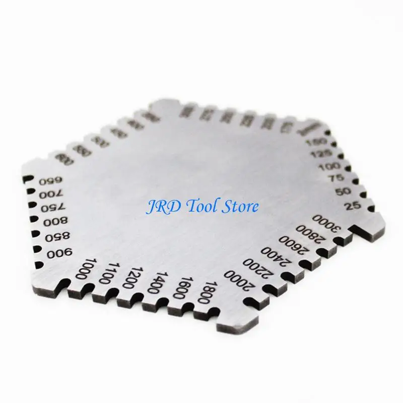 A2UD Thickness Gage Stainless Steel Hexagonal Wet Film Comb Paint Wet Film Thickness