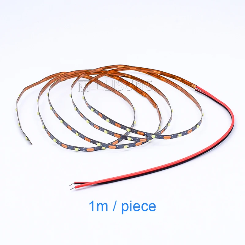 DC 12V 5V 3V Led Strip Thin 2.5mm Width White Red Blue Green Yellow Model Airplane Sand Table 0805 Led Decoration Strip Light