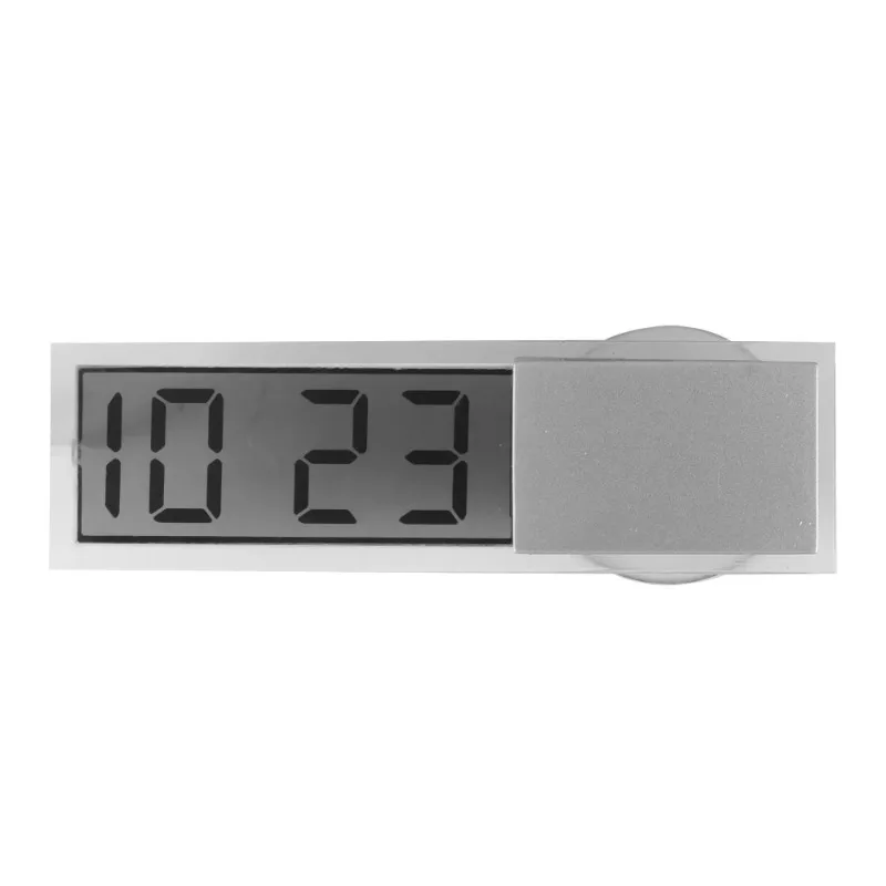 LCD Display Mini Portable Electronic Window Clock with Suction Cup Watch Car Interior Ornament Accessories