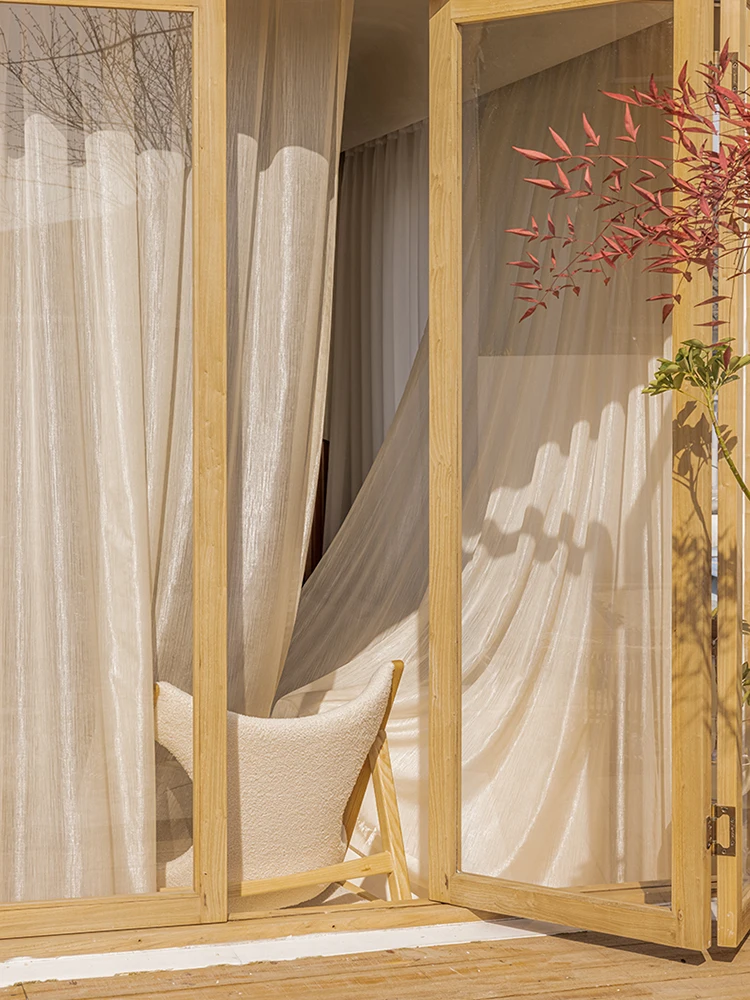 شفاء الشاش الستار الفرنسية ضوء الفاخرة فانتوم الغزل غرفة المعيشة غرفة نوم شرفة التظليل غاسل مذهب صافي الأحلام الستار