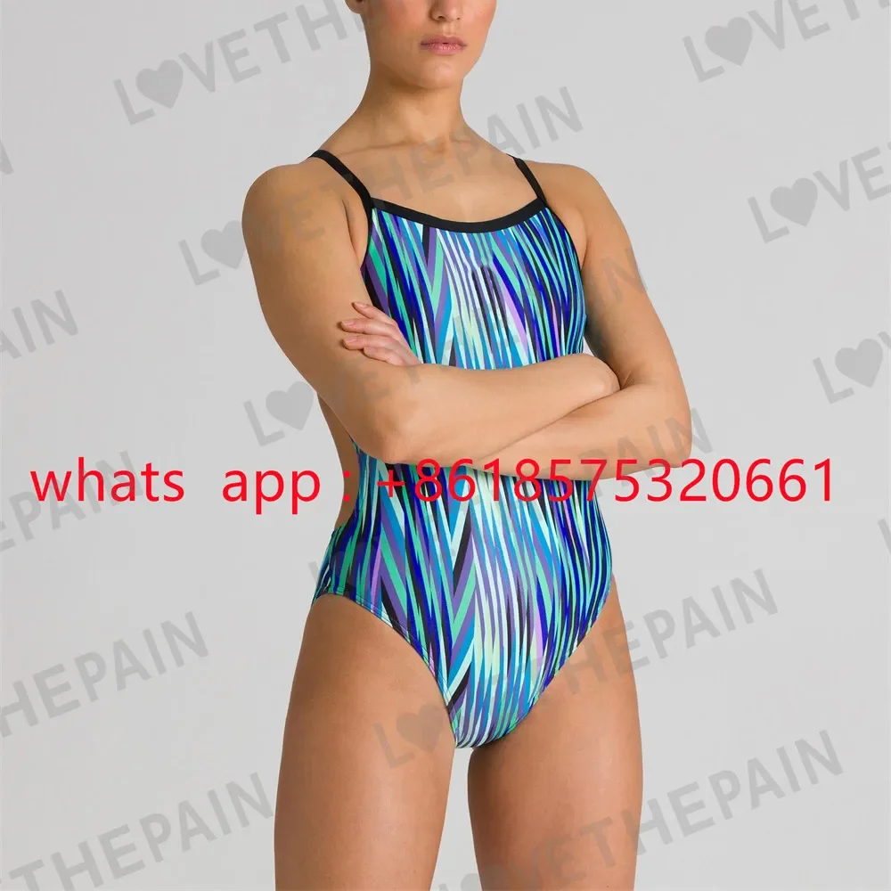 Women Sexy Swimsuit Cozy Skinsuit Open Water Swimming Pool Long Training Comfortable Swimwear Competition Training Suit 2026