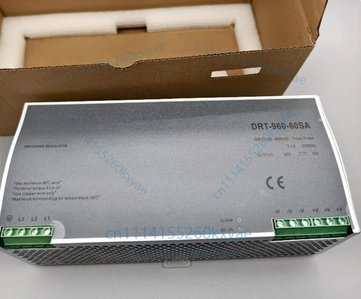 Drt-960-60sa new rail-type switching power supply, 60v 16a, three-phase input 400-500vac
