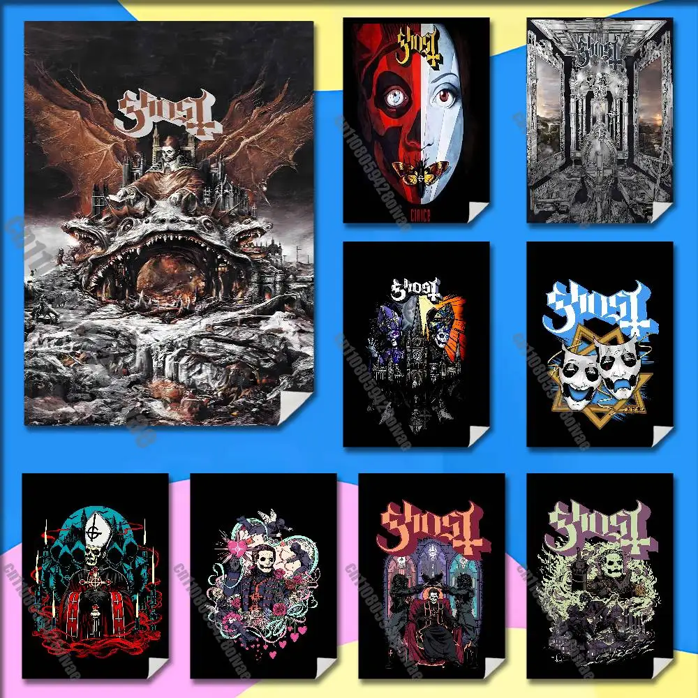 

G-GHOST Skeleta Cirice Prequelle Meliora Poster Wall Sticker For Bedroom 30x40cm Self-adhesive Decoration Fans Playbill Cover