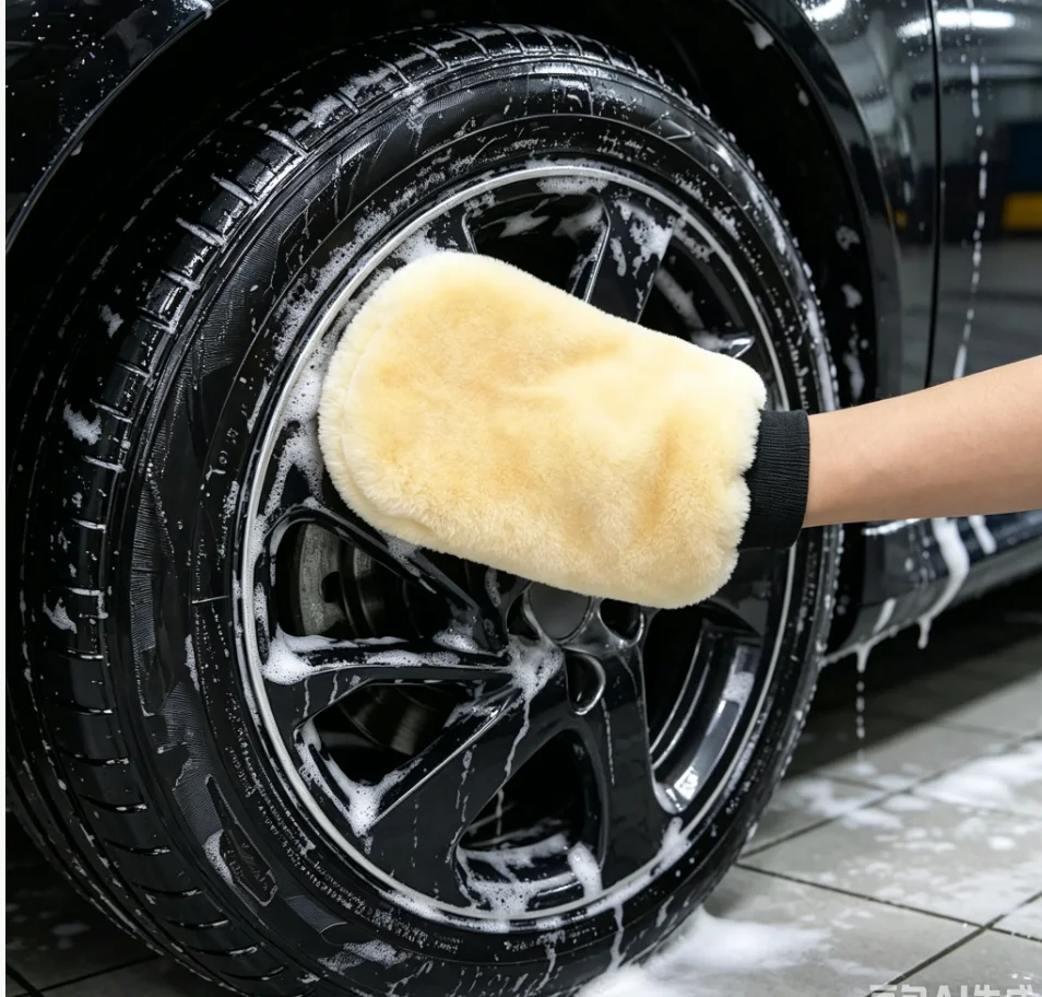 1-10pcs Car Washing Gloves Car Styling Wool Soft Car Wash Mitt Cleaning Brushes Auto Wiping Cloth Anti Scratch Cleaning Tool