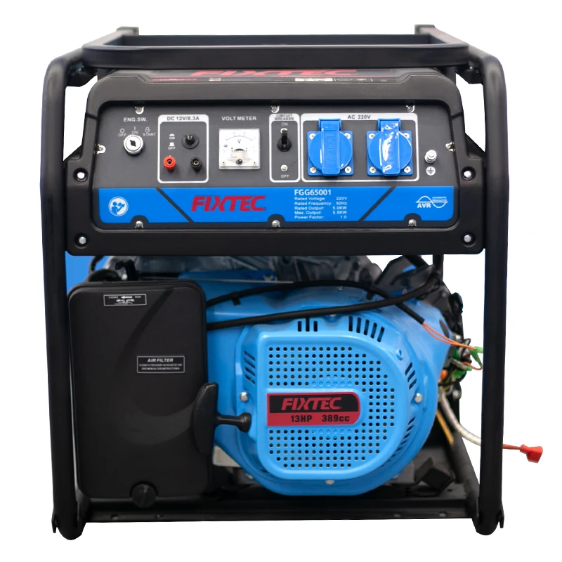 FIXTEC Power Tools 5KW 25L 220V Electric Gasoline Generator