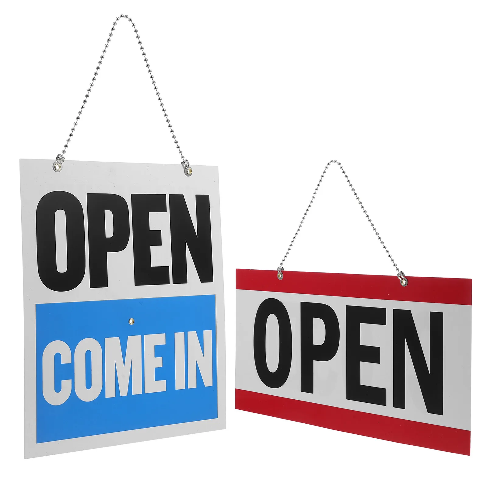 2 pcs Door Sign Business Hours Store Office Sticker Halloween Christmas New Year Business Door Sign Home Door Sign PVC
