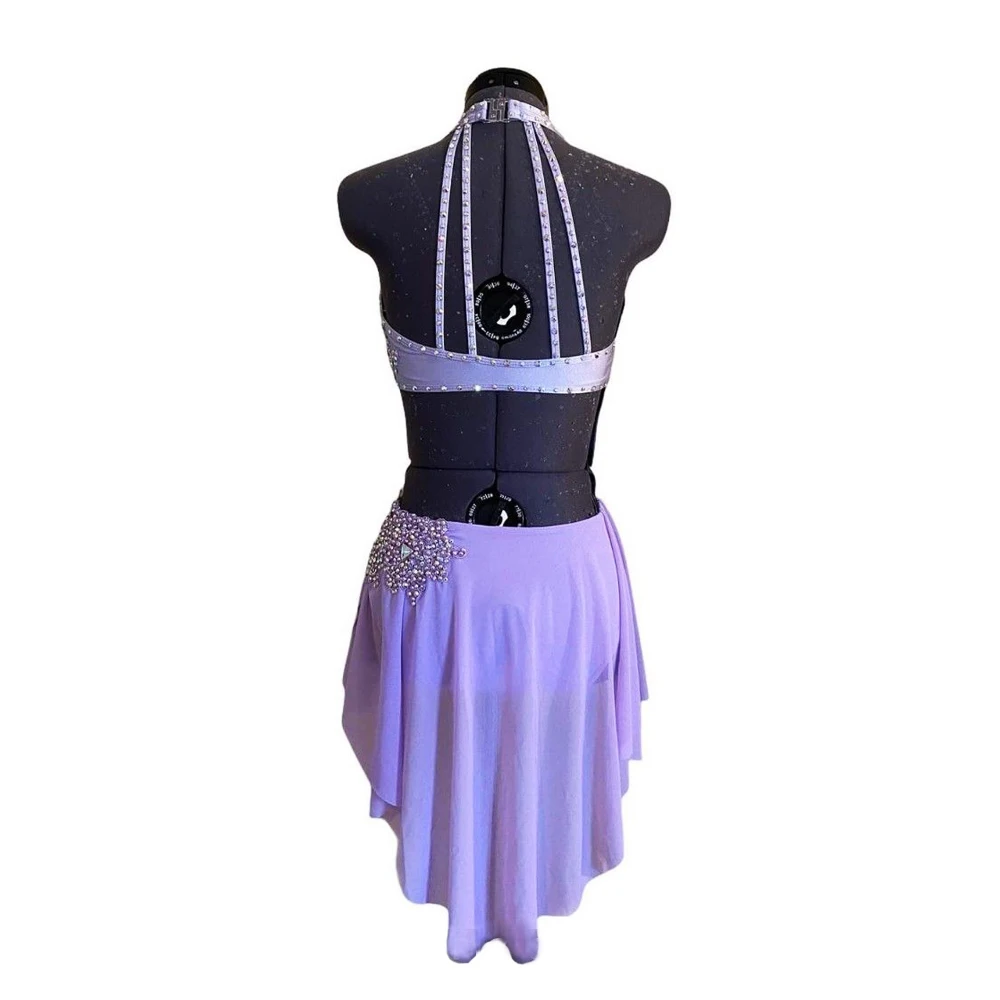 LIUHUO Lyrical Dance Dress Customize Skirts for Girls Pole Dance Dress for Performanmce